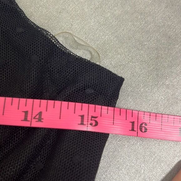 Live to Be Spoiled XXL Black Swiss Dot Lace Ruched Bodycon Dress NEW LBD Sexy - Picture 9 of 12